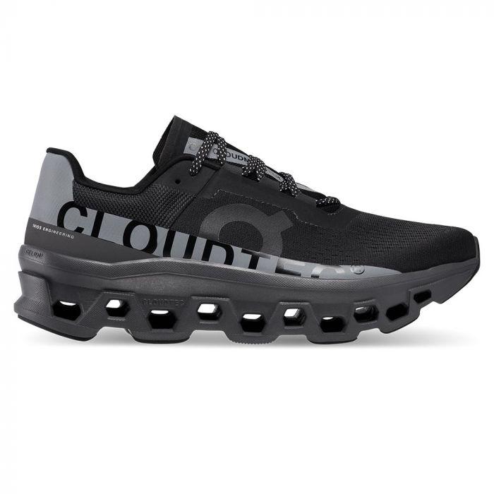 ON RUNNING Cloudmonster Lumos in black and grey.