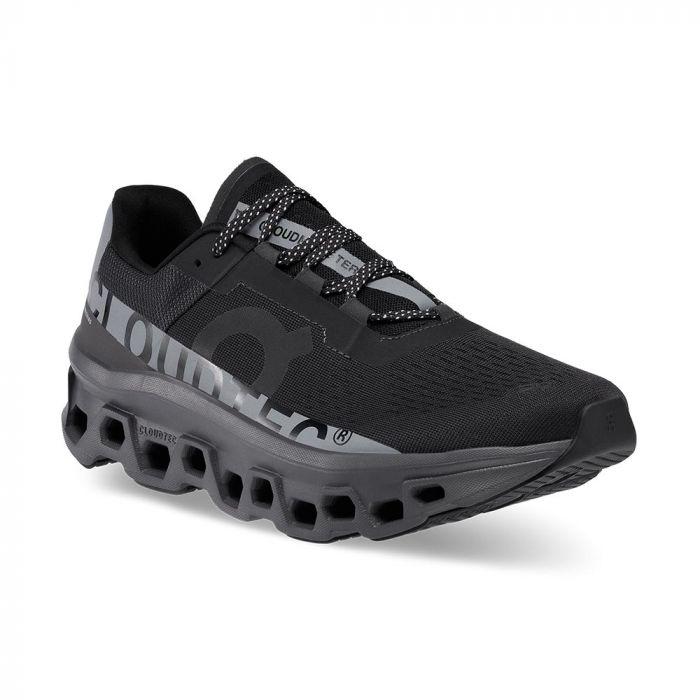 ON RUNNING Cloudmonster Lumos in black and grey.